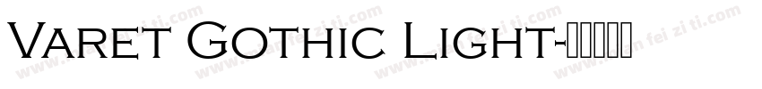 Varet Gothic Light字体转换